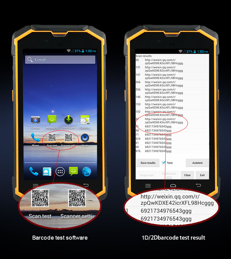 Rakinda S2 Plus PDA Barcode Scanner