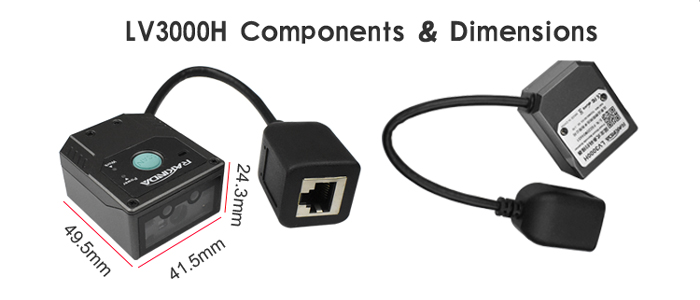 LV3000H Scanner ya Mlingo wa Barcode iliyowekwa fasta