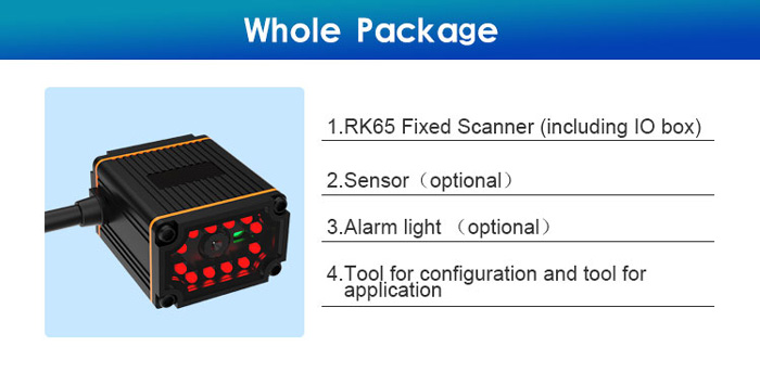 RK65 Scanner ya Barcode iliyosasishwa Viwandani