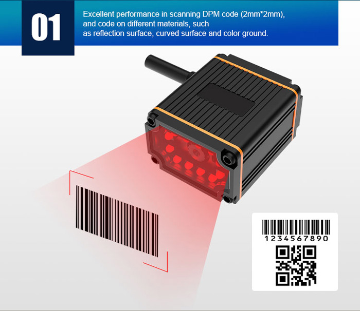 RK65 Scanner ya Barcode iliyosasishwa Viwandani